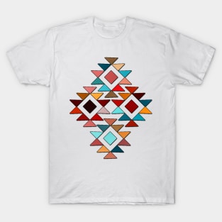 Golden Diamond Pattern (Aztec Inspired) T-Shirt